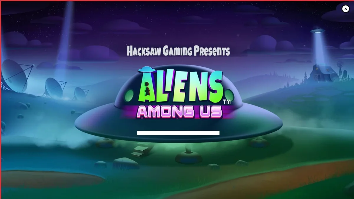 Cena de jogo do slot Aliens Among Us com agentes do FBI e alienígenas